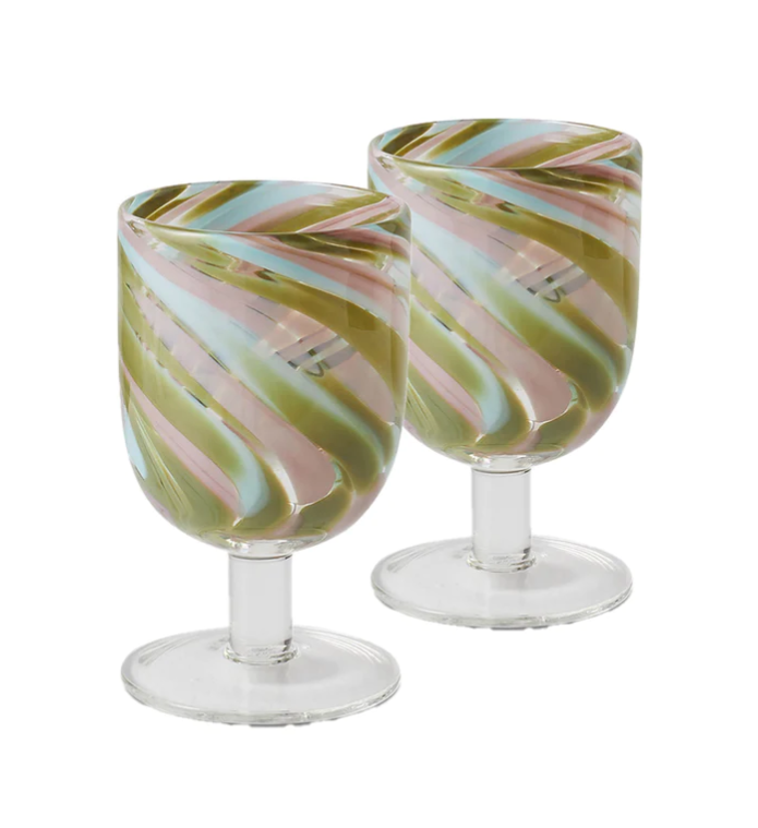 Monsoon Swirl Cocktail Set of 2