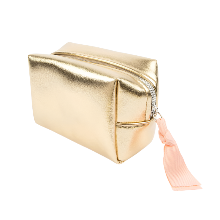 Cube Cosmetic Bag Mini - Gold