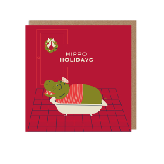 Hippo Holidays Card