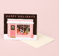 Happy Holidays Toy Shop Card