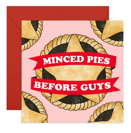 Minced Pies Before Guys Card