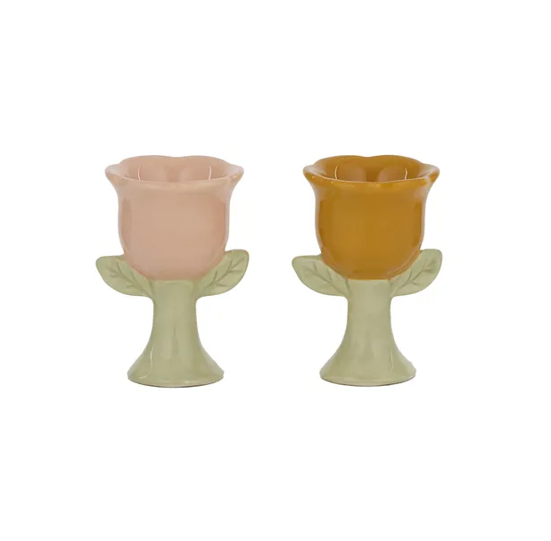 Flora Ceramic Egg Cups Set of 2