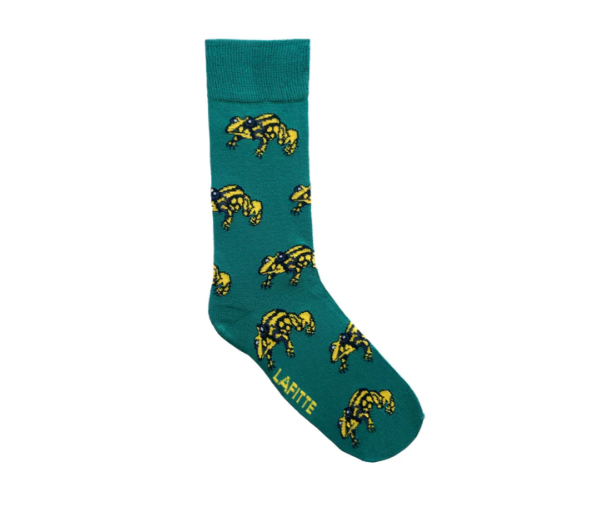 LAFITTE Bamboo Socks - Corroboree Frog - Jade (W8-12, M6-11)