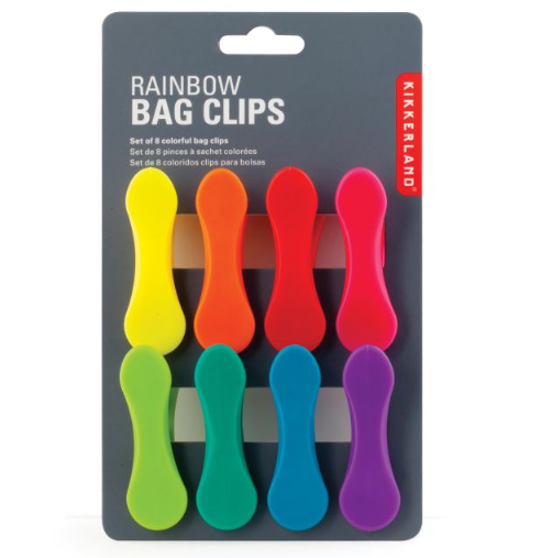 Rainbow Bag Clips -Set of 8 Small