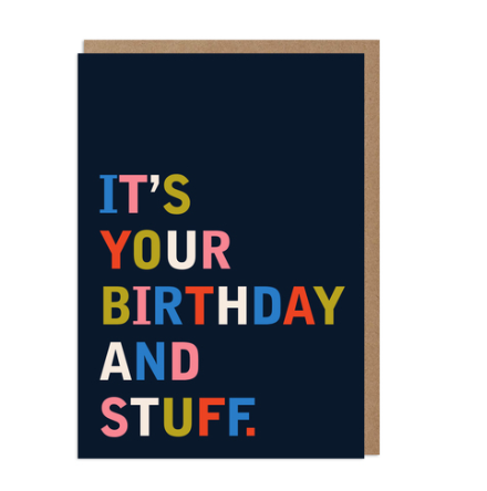 It's Your Birthday and Stuff Card