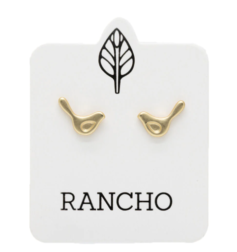 Tiny Bird Stud Earrings