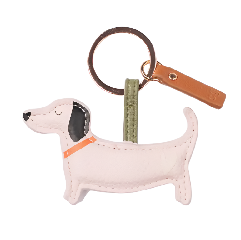 CG Vegan Leather Novelty Keyring  - Frank Sausage Dog