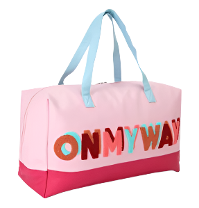 Embroidery Duffle Bag - On My Way