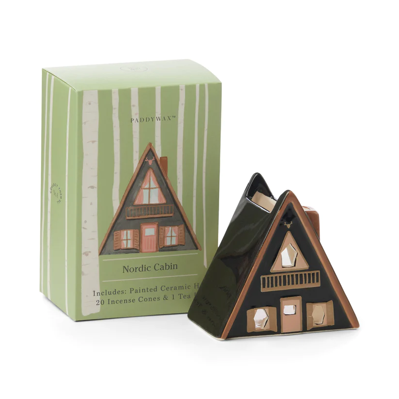 Nordic Cabin Style Incense & Tea Light Holder