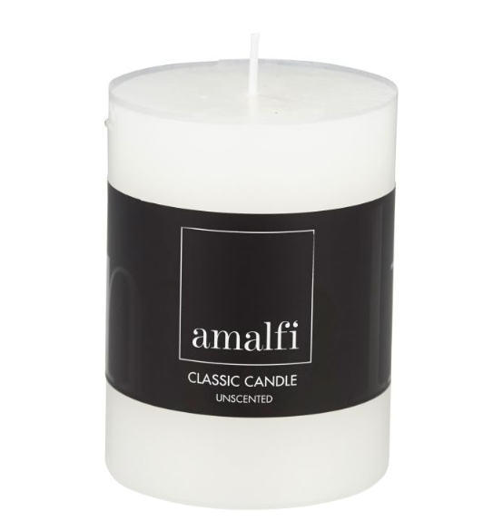 Classic Unscented Pillar Candle