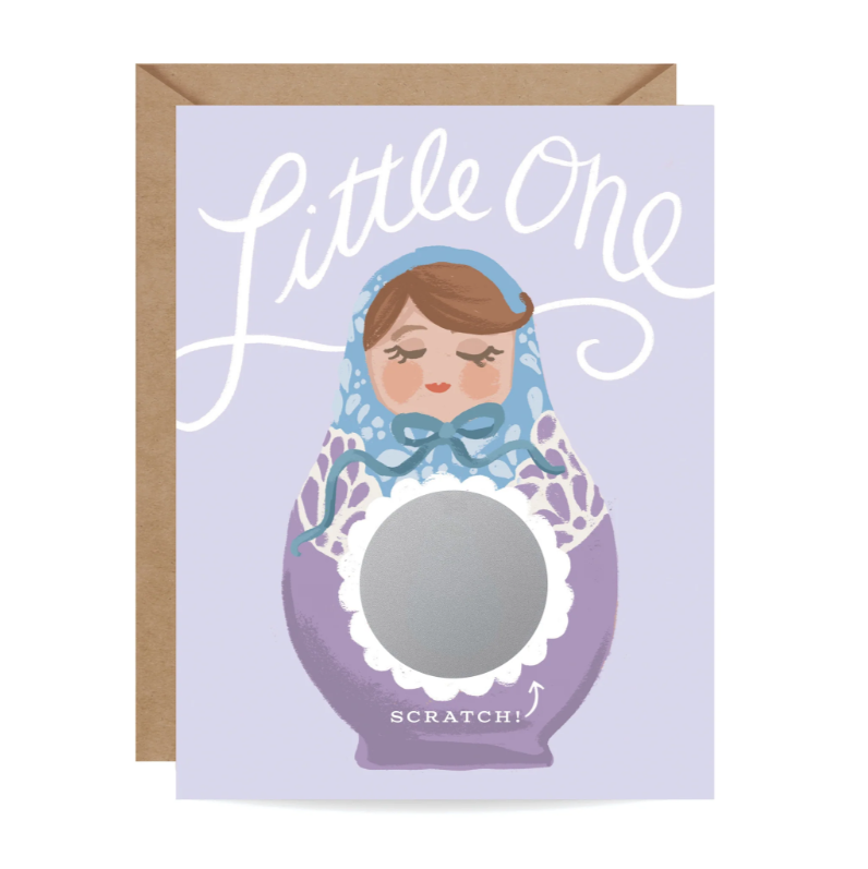 Scratch-Off Nesting Doll Card