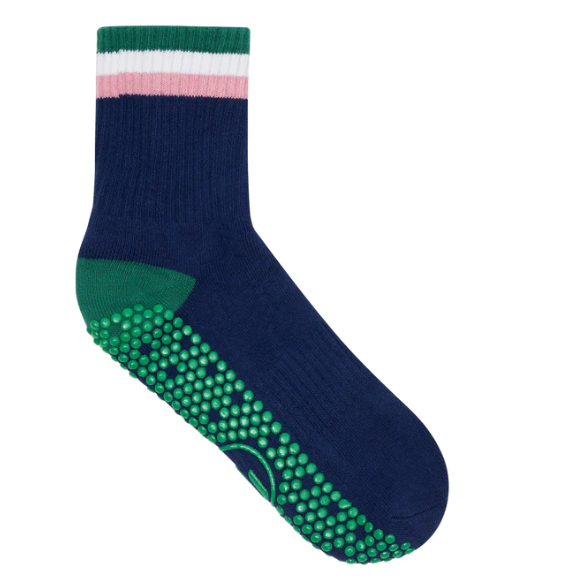 Crew Grip Socks - Preppy Ribbed Navy