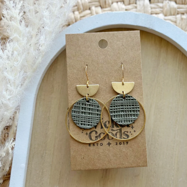 Cruiser Drop Earrings - Muted Sage