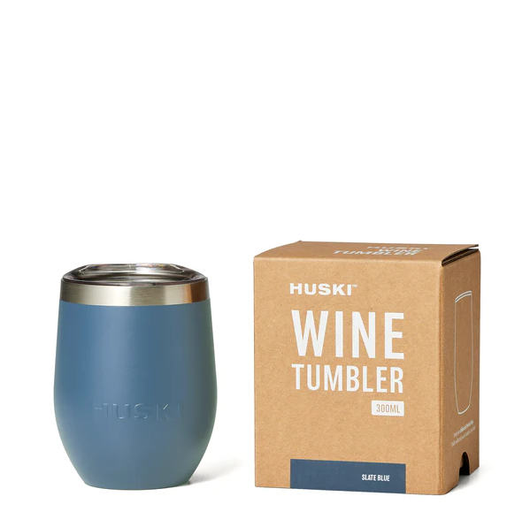 Insulated Wine Tumbler - Blue Slate