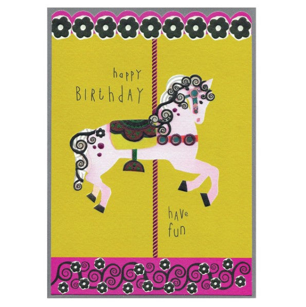 Happy Birthday Carousel Card