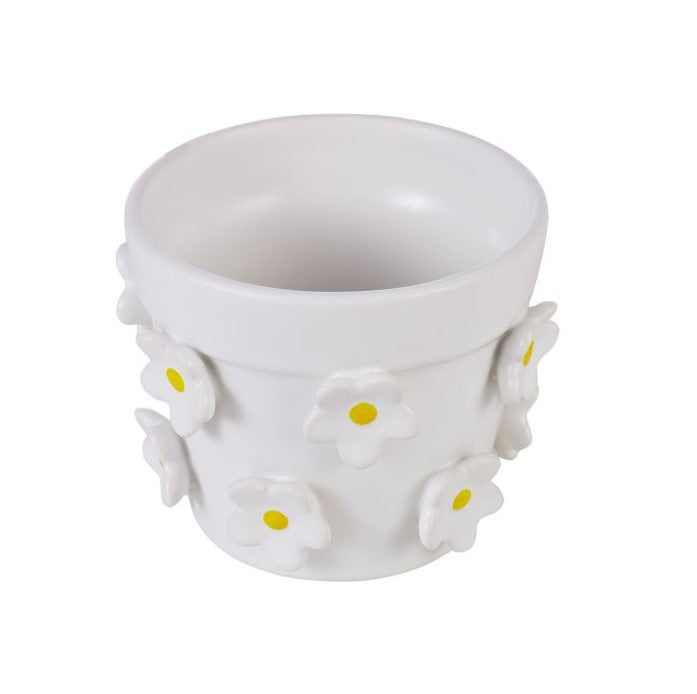 Lily Flower Planter White