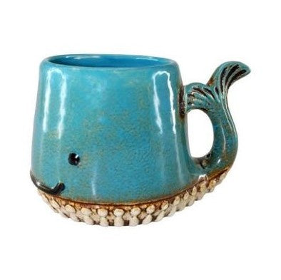 Whale Mug Blue Ceramic