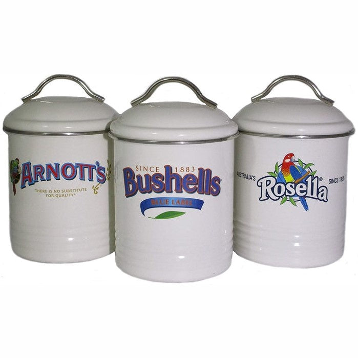 Canisters Beige Set of 3