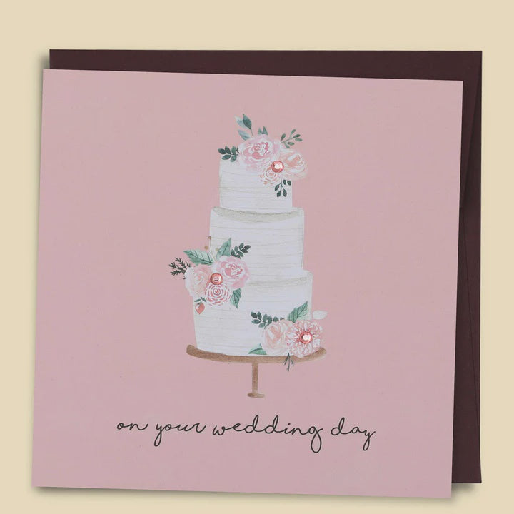 On Your Wedding Day Cake Card