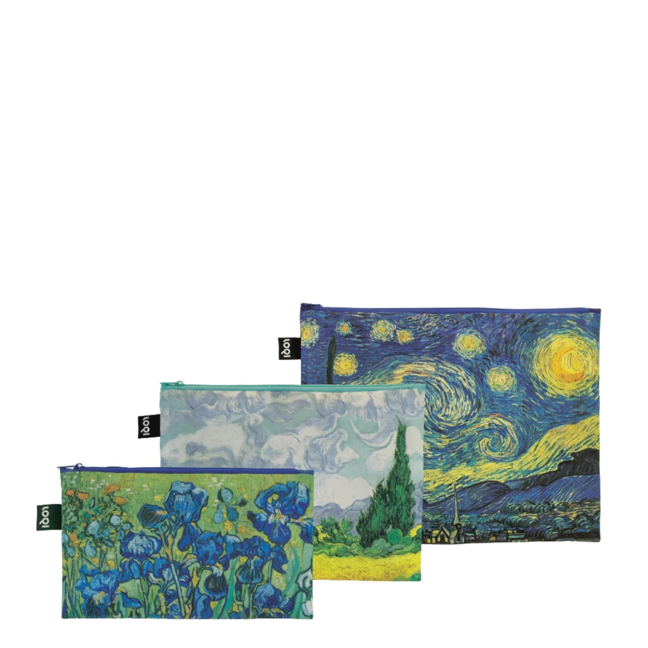 Zip Pockets Set of 3 - Van Gogh