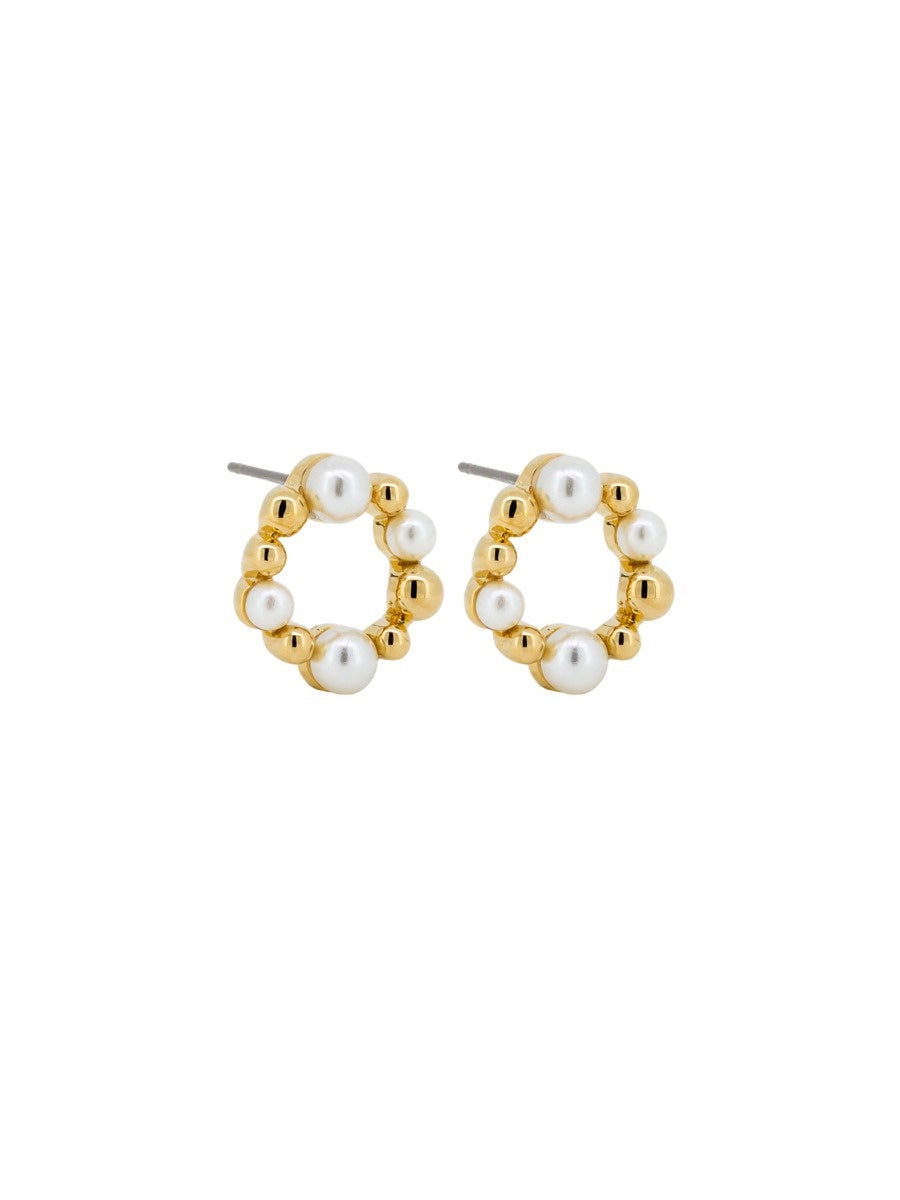 Gold & Pearl Anna Stud Earrings