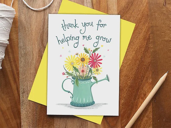 Helping Me Grow Card