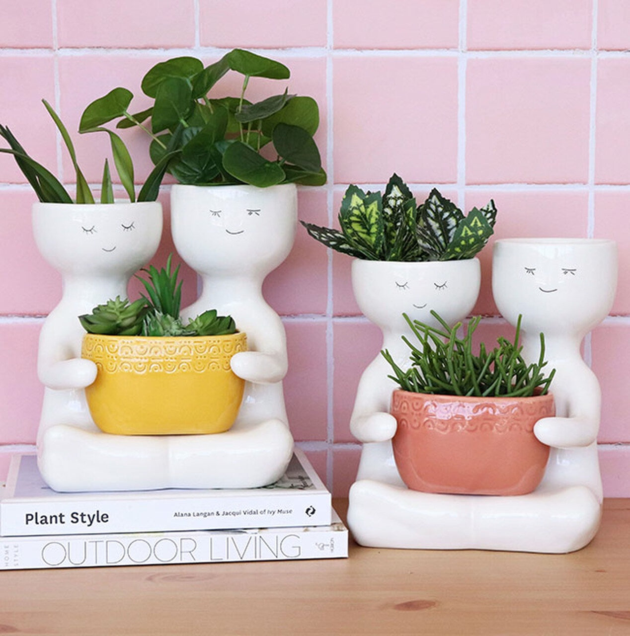 Friends Holding A Pot Planter