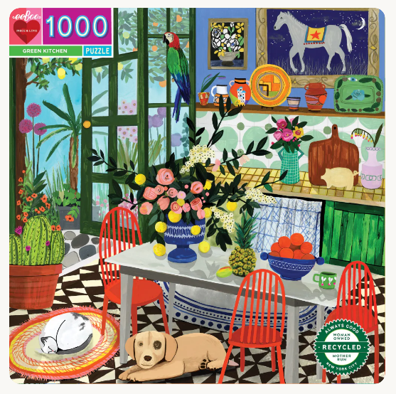 1000pc Puzzle - Green Kitchen