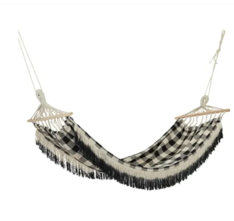 Ginger Cotton Hammock - Black/Natural