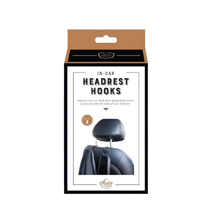 In-Car Headrest Hooks - Set of 4