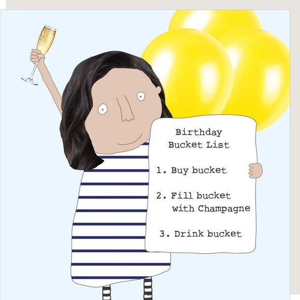 Birthday Bucket List Card