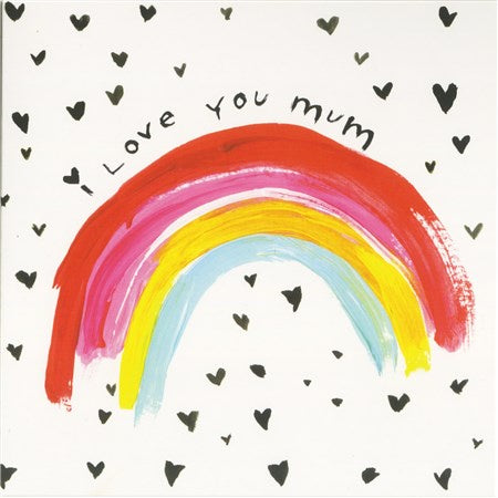 I Love You Mum Rainbow Card