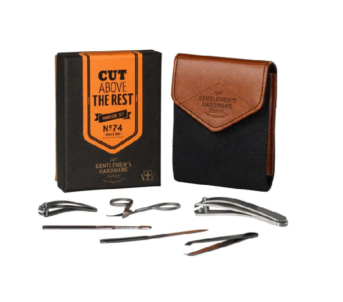 Charcoal Canvas Manicure Set