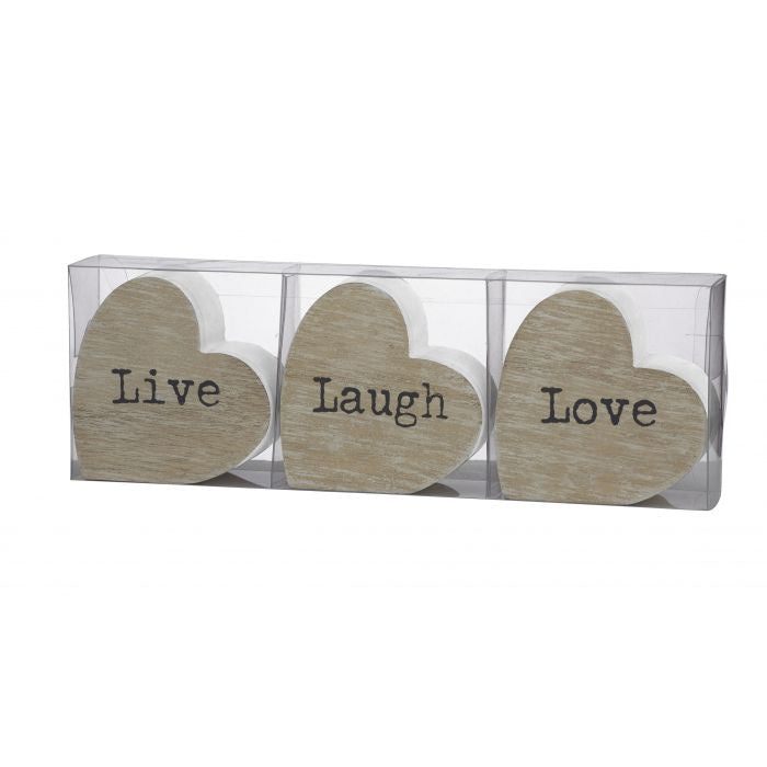 Live, Love Laugh set of 3