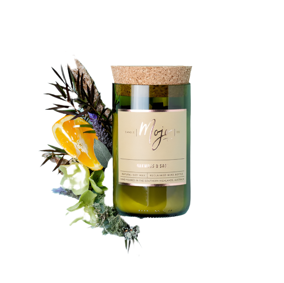 Wine Candle - Oakmoss & Sage