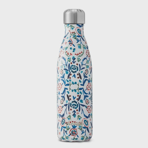 500mL Insulated Bottle, Flora Collection- Blue Cornflower