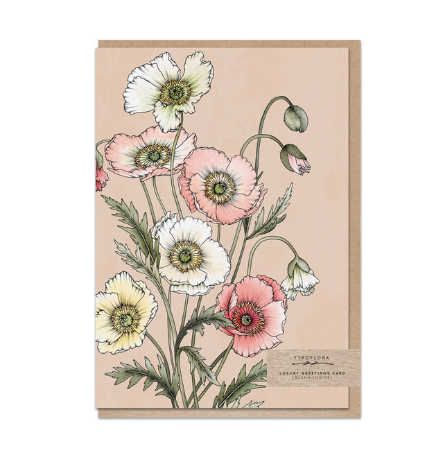 Poppies Portrait Card