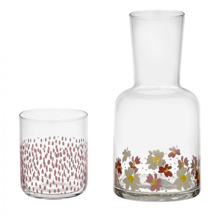 Floral Spotty Bedside Carafe