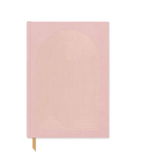 Suede Journal - Dusty Pink