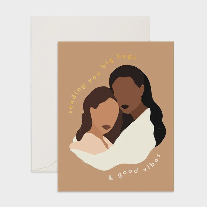 Hugs & Vibes Greeting Card