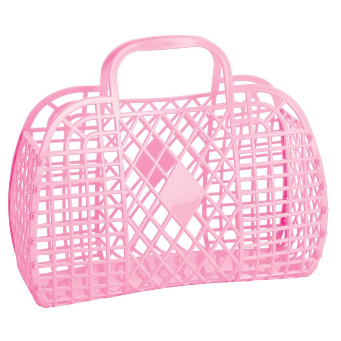 Retro Basket Large - Bubblegum Pink