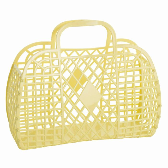 Retro Basket Large - Yellow