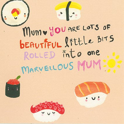 Mother's Day Sushi Card