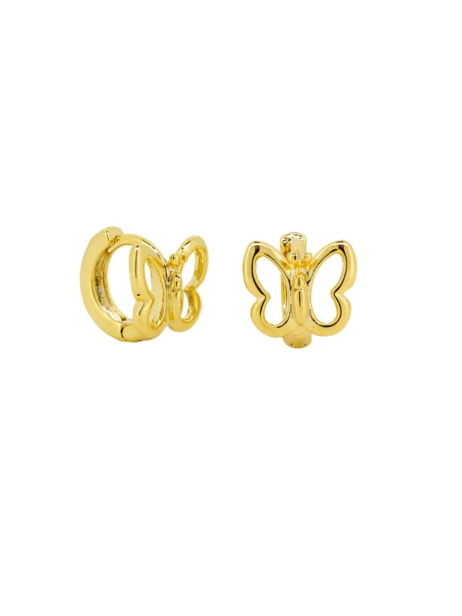 Gold Ava Huggie Earrings