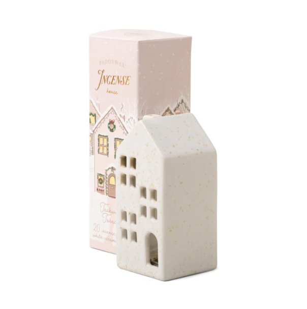 Holiday Town Incense Cone Holder - House (Teakwood Tobacco)