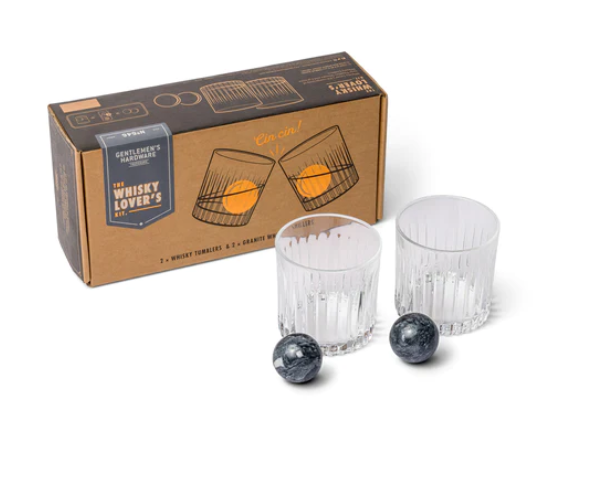 Cocktail Tumbler & Whiskey Stones Set