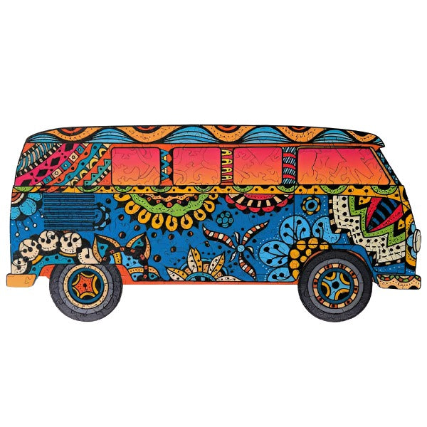 176pc Wooden Puzzle - Groovy Van