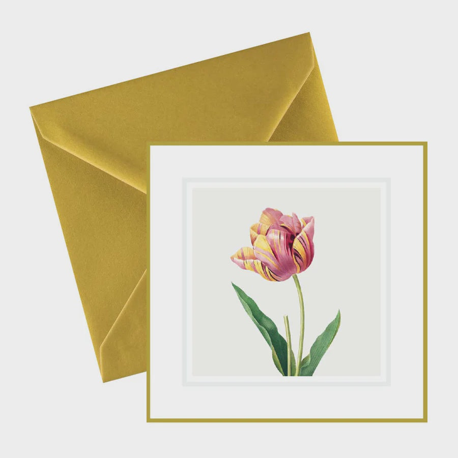 Redoute Tulips Card