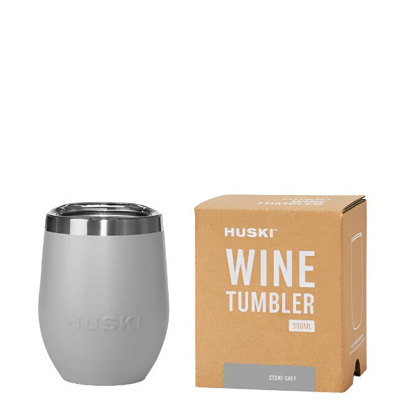 Insulated Wine Tumbler - Stone Grey