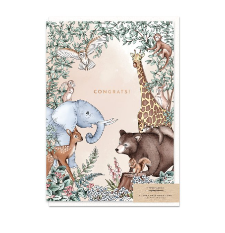 Woodland Congrats Card